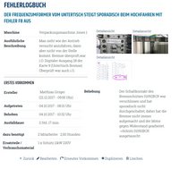 [Translate to English:] Screenshot Wartungsplaner Fehlerlogbuch